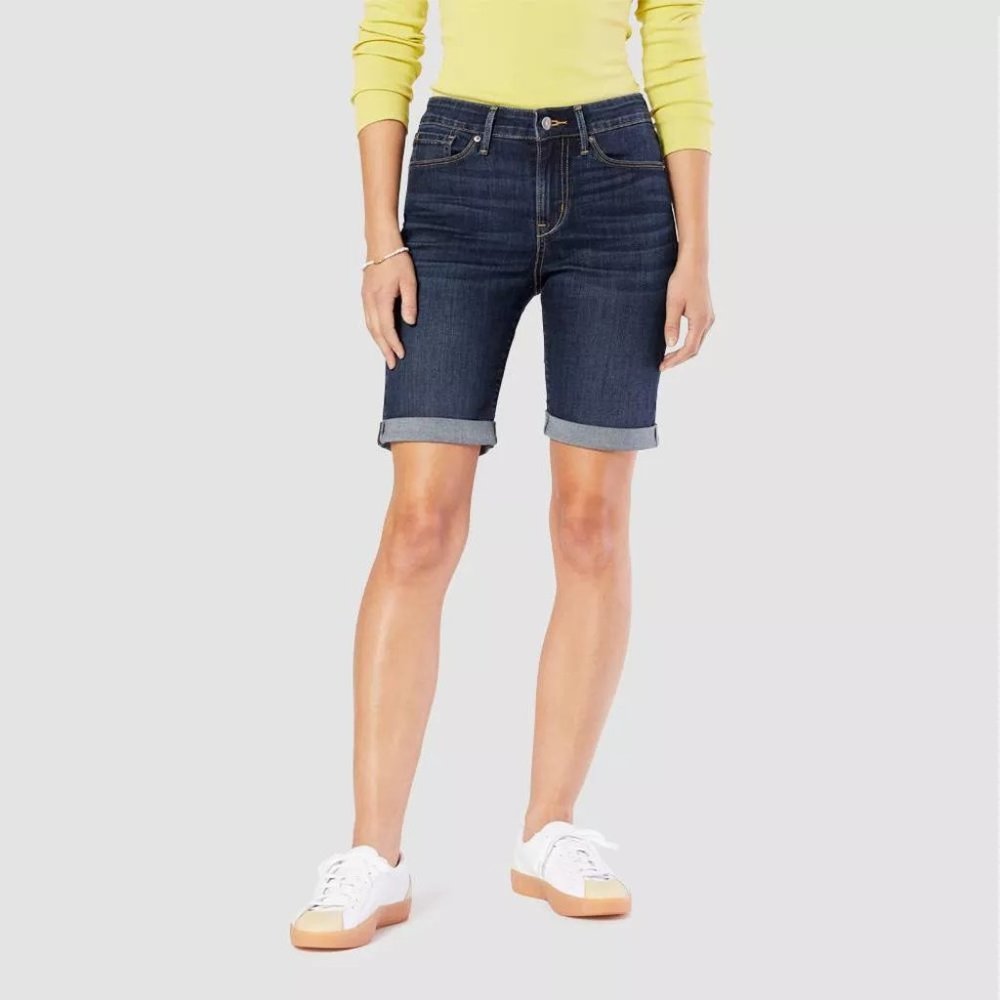 Levi's® Women's Mid-Rise 9" Bermuda Jean Shorts 4